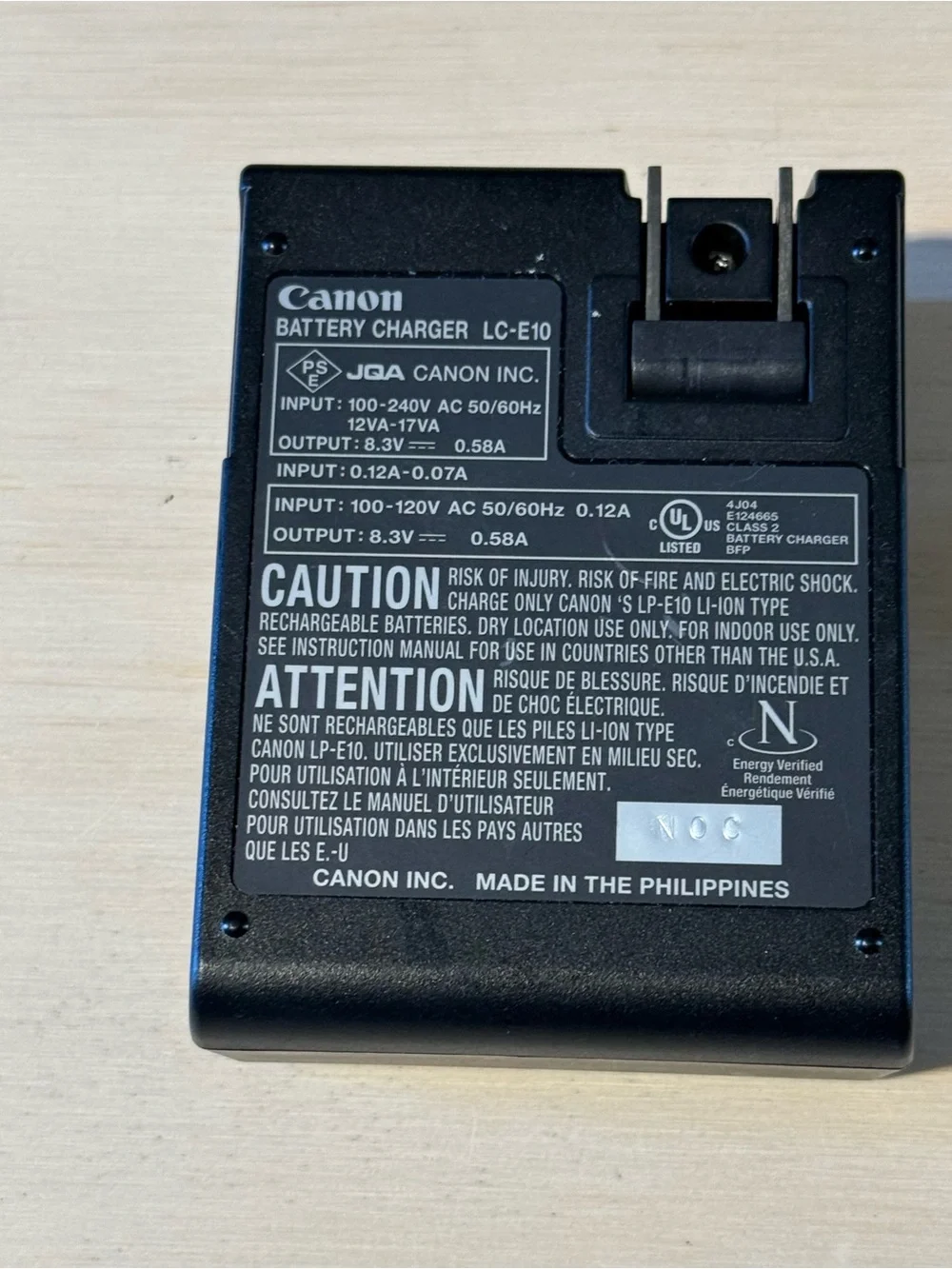 Canon genuine battery